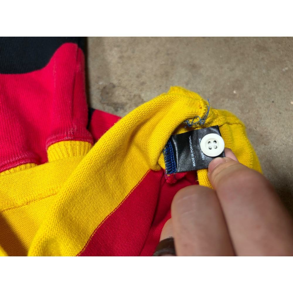 Rowing Blazers Mens Multicolor Striped Rugby Shirt Small Made in Portugal - Picture 8 of 8